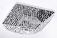 Lustre Plafon Cristal 45cm Quadrado 572/45 - IluminaMundo