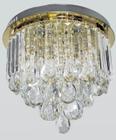 Lustre Plafon Cristal K9 C/ LED - 3 Tons + Controle