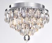 Lustre Plafon Cristal Legítimo 27cm Com Lâmpada