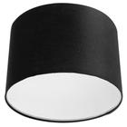 Lustre Plafon Cupula Dome 30x20cm Magnífico Preto - MARRYLUZ