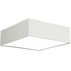 Lustre Plafon Cupula Dome Quadrado 50x15cm Rustico Escuro - MARRYLUZ