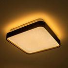 Lustre Plafon LED Metal Black 24W 40x40 Céu Estrelado Branco Quente 3000K Bivolt