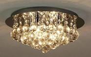 Lustre Redondo Todo Feito Em Cristal Legítimo K9 Para Sala De Jantar - Casa Cristalle