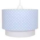 Lustre Tubular Duplo Coroa Azul Quarto Bebê Infantil Menino - Potinho de mel