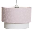 Lustre Tubular Duplo Rosa Branco Quarto Bebê Infantil Menina - Potinho de mel