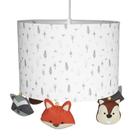 Lustre Tubular Raposa E Amigos Quarto Bebê Infantil Menina Menino