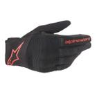 Luva Alpinestars Copper Preto Vermelho Cano Curto Moto