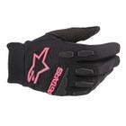 Luva alpinestars stella full bore preto pink fluo l