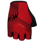 Luva Asw Polygon Feminina Aberta Bike Preto Vermelho