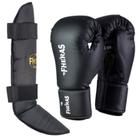 Luva Boxe Muay Thai Tradicional com Caneleira Free Style Fheras