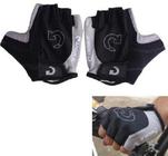 Luva Ciclismo Bike Mtb Academia Smoke Anatômica Meio Dedo 2 Pares