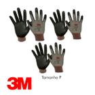 Luva Comfort Grip Gloves 3M 3 Par Borracha De Nitrilo Tam P