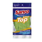 Luva de borracha top g verde sanro