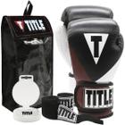 Luva De Boxe E Muay Thai Boxing Prime Title + Bandagem 3M + Protetor Bucal