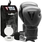 Luva De Boxe E Muay Thai Boxing Prime Title + Bandagem 3M + Protetor Bucal