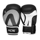 Luva de Boxe e Muay Thai - Mod.P10 - Preto e Cinza - Acte Sports