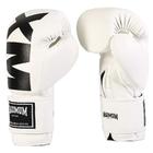 Luva De Boxe Muay Thai Kickboxing Maximum Mxm Inverse White/Black Power Face