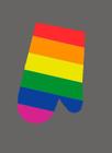 Luva de Cozinha Bandeira LGBT (Forno, Térmica)