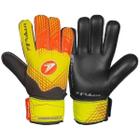 Luva de Goleiro Infantil Poker Campo Training Focus - Amarelo e Vermelho