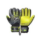 Luva de Goleiro Poker Semi Pro. Multiterreno Corte Negativo Adapt III Cinza e Amarelo