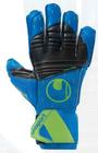 Luva De Goleiro Uhlsport Aquasoft - Azul/Preto/Verde - TAM 10