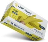 Luva de látex Amarela para procedimento (com pó) caixa com 100 unidades - Unigloves