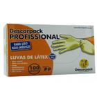 Luva de Latex PP com pó Descarpack cartucho com 100 unid