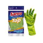 Luva de látex verde tamanhos P M G XG para limpeza higiene e trabalhos gerais CA 40045 top Sanro