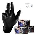 Luva Descartavel Nitrilica Preta Super Glove Caixa C 100 Und