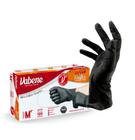 Luva descartavel viniflex m 100un preta vabene