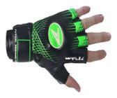 Luva Futsal Poker Training Focus Preto e Verde T07