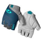 Luva Giro Tessa Gel Meio Dedo Azul Cinza C/ tiras autocolantes