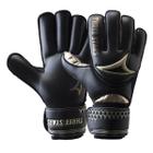 Luva Goleiro Futebol Campo Three Stars Gold Preta