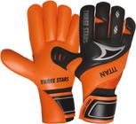 Luva Goleiro Profissional Three Stars Titan Laranja Pequena