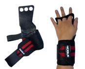 Luva Hand Grip Com Munhequeira Três Furos NOGUE FIT - NOGUE FITNESS