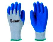 Luva Imbat Tricotada Com Banho, Palmar Em Latex, Azul - INDEPENDENCE