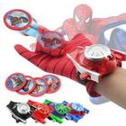 Luva infantil Lança Discos Homem Aranha Brinquedo D Marvel Vingadores