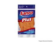 Luva Latex Sanro Forr Plus Laranja B M Blister c/10pcs