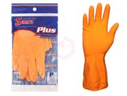 Luva Latex Sanro Plus P Laranja