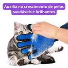 Luva Magnética Para Tirar Pelos Escovação Massagem Cachorro Gato