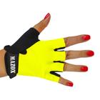 Luva Meio dedo Feminina Ciclismo Neoprene Bike Proteção UV Amarelo