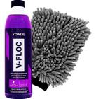 Luva Microfibra Para Lavar Carros + Shampoo V-floc Vonixx