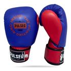 Luva Muay Thai Boxe Kickboxing Adoma Azul/Vermelha Pulser