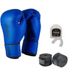 Luva Muay Thai Boxe Kit com Bandagem E Protetor Bucal Original Fheras