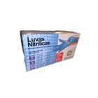 Luva nitrilica descartável antiderrapante sem pó azul - 01cx - Descarpack