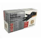 Luva nitrilica preta c/100 descarpack