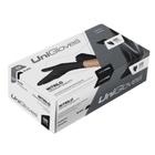 Luva Nitrílica Preto Black Unigloves Premium Nitrilo Sem Pó (CX com 100 UN)