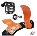 Luva Palmar Hand Grip Competition + Munhequeira Elástica Defend - Skyhill