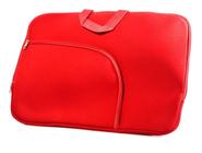 Luva para notebook com bolso 17 polegadas cor vermelho 