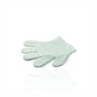 Luva plástica descartável transparente